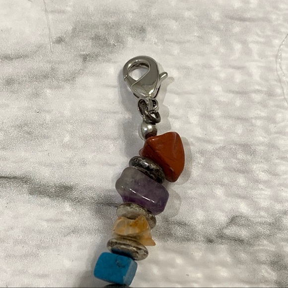 BOHO Necklace Pendant Metal Stone Intricate - Picture 12 of 13